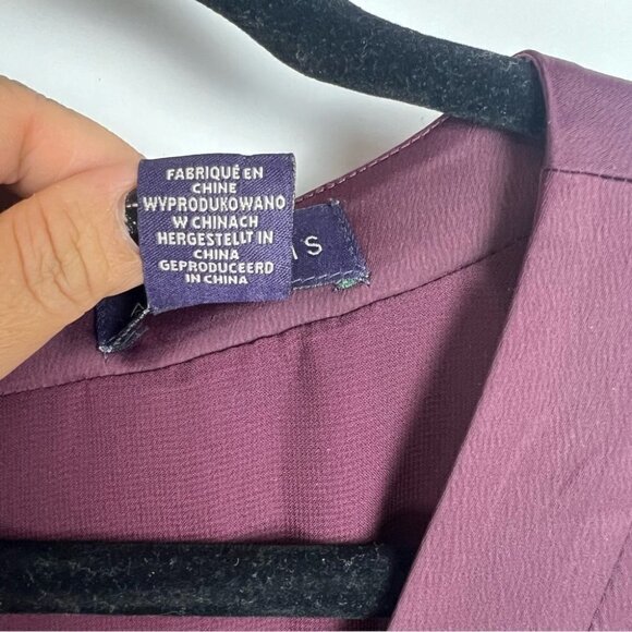 Nwot - Amaryllis, Women’s Sleeveless Wide Legged Romper. Color: Maroon. Size: 4. - Picture 5 of 14